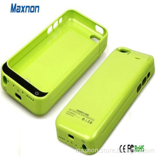 2,200mAh External Backup Battery Case for iPhone 5/5C/5S with Changeable Faceplate